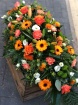 Casket Sprays | Funeral Flowers | Orange Coffin Spray