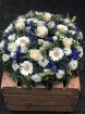 Funeral Flowers | Funeral Posy?s | Blue & White Germini Posy
