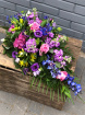Funeral Flowers | Teardrop Sprays | Pink & Lilac Teardrop Spray