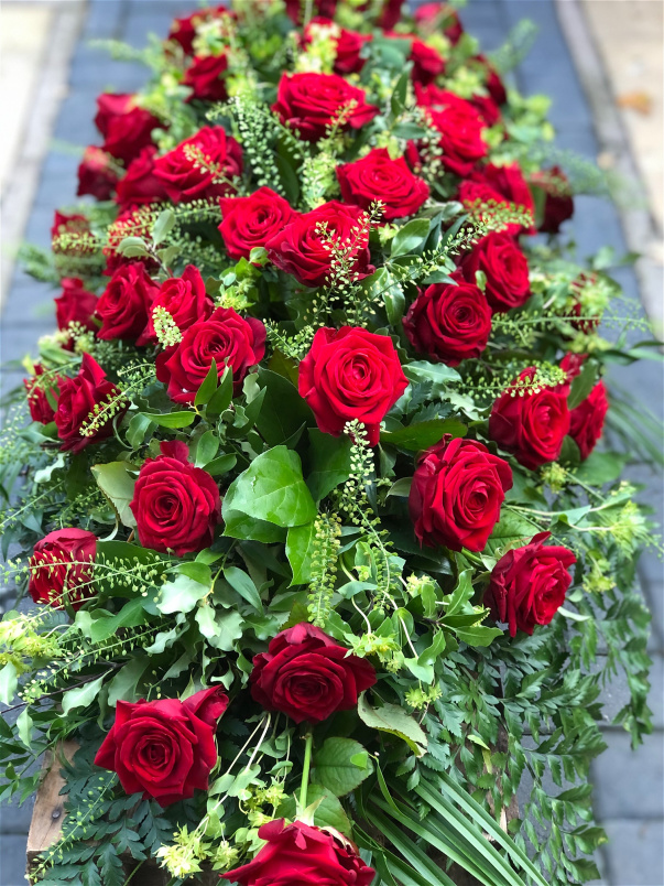 Casket Sprays | Funeral Flowers | Rose Coffin Spray