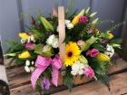 Floral Gift Collection | Same Day Delivery Collection  | Vanilla Blue's Basket Arrangement
