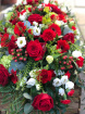Casket Sprays | Funeral Flowers | Red Coffin Spray