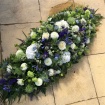 Casket Sprays | Funeral Flowers | Blue and White Coffin Spray