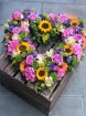Funeral Flowers | Funeral Hearts | Summer Style Open Heart
