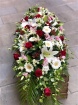 Casket Sprays | Funeral Flowers | Red & Pink Coffin Spray