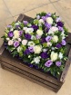 Funeral Flowers | Funeral Hearts | Loose Purple & White Heart