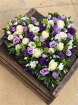 Funeral Flowers | Funeral Hearts | Loose Purple & White Heart