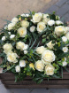 Funeral Flowers | Funeral Wreaths | White Rustic Rose Wreath