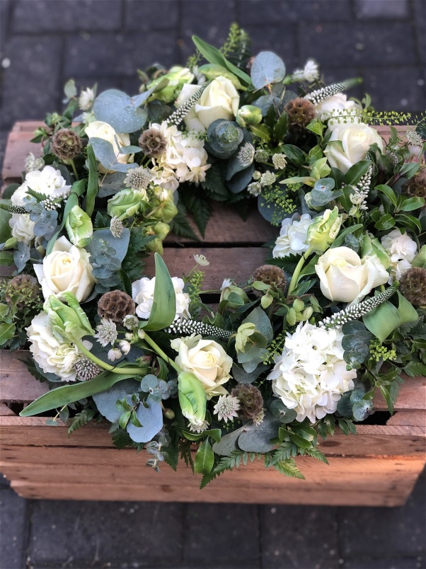 Funeral Flowers | Funeral Wreaths | Rustic Style Tulip Wreath
