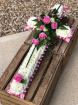Casket Sprays | Funeral Flowers | Pink Based Cross