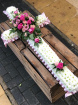 Casket Sprays | Funeral Flowers | Pink Based Cross