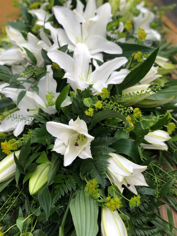 Casket Sprays | Funeral Flowers | Lily Coffin Spray