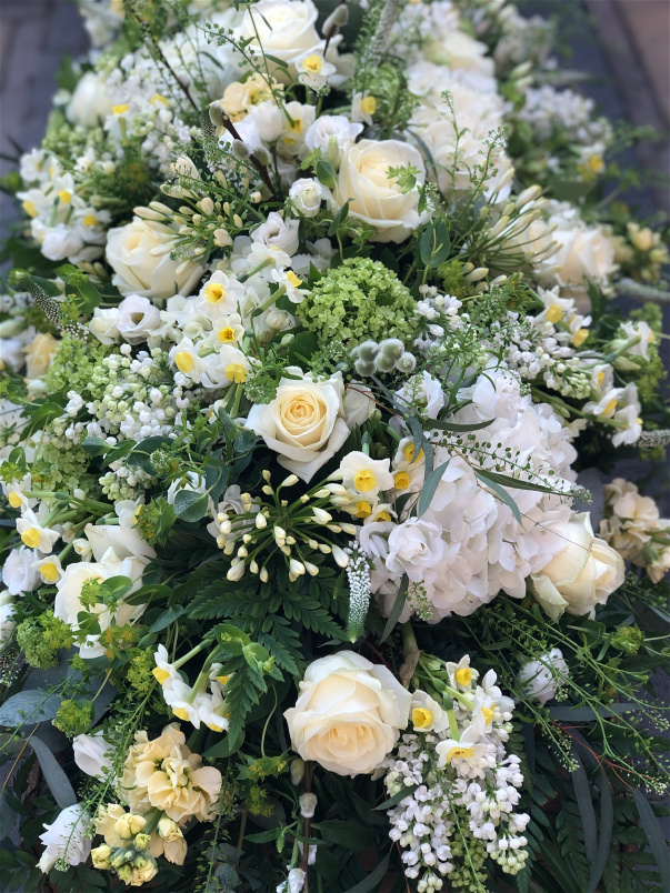 Casket Sprays | Funeral Flowers | Rustic Coffin Spray