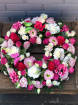 Funeral Flowers | Funeral Wreaths | Cerise Pink Rose Wreath