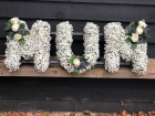 Funeral Flowers | Funeral Letter Tributes | Gypsophila Letters