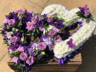 Funeral Flowers | Funeral Hearts | Combined Double Heart