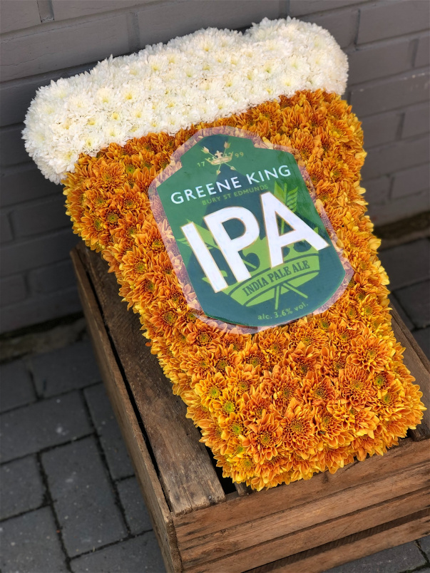 Funeral Flowers | Personal Funeral Tributes | Pint of Beer