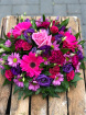 Funeral Flowers | Funeral Posy?s | Pink & Purple Posy Pad