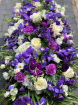 Casket Sprays | Funeral Flowers | Cream Rose & Iris Casket Spray