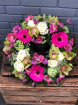 Funeral Flowers | Funeral Wreaths | Exotic Pink Wreath