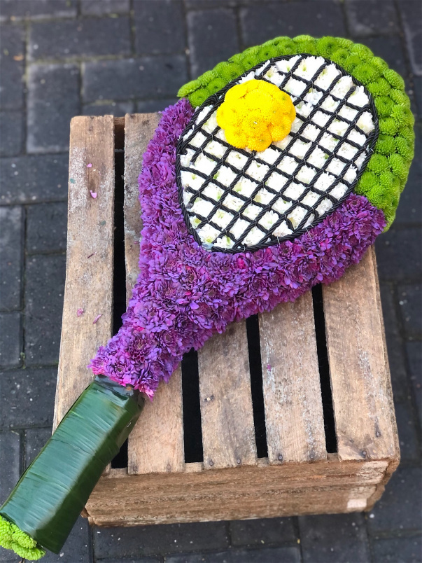 Funeral Flowers | Personal Funeral Tributes | Tennis Racket