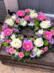 Funeral Flowers | Funeral Wreaths | Pretty Pink Wreath