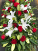 Casket Sprays | Funeral Flowers | Rose & Lily Coffin Spray
