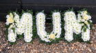 Funeral Flowers | Funeral Letter Tributes | MUM Foliage Edge Tribute