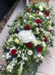 Casket Sprays | Funeral Flowers | Red Rustic Casket Spray