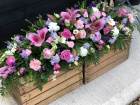 Casket Sprays | Funeral Flowers | Stargazer Lily Coffin Spray