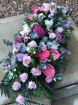 Casket Sprays | Funeral Flowers | Pastel Coffin Spray