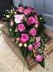 Funeral Flowers | Teardrop Sprays | Contemporary Pink Teardrop Spray