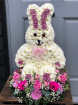Children?s Funeral Tributes | Funeral Flowers | Personal Funeral Tributes | 3d Rabbit Pink