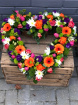 Funeral Flowers | Funeral Hearts | Vibrant Open Heart