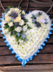 Children?s Funeral Tributes | Funeral Flowers | Funeral Hearts | Blue Rose Based Heart
